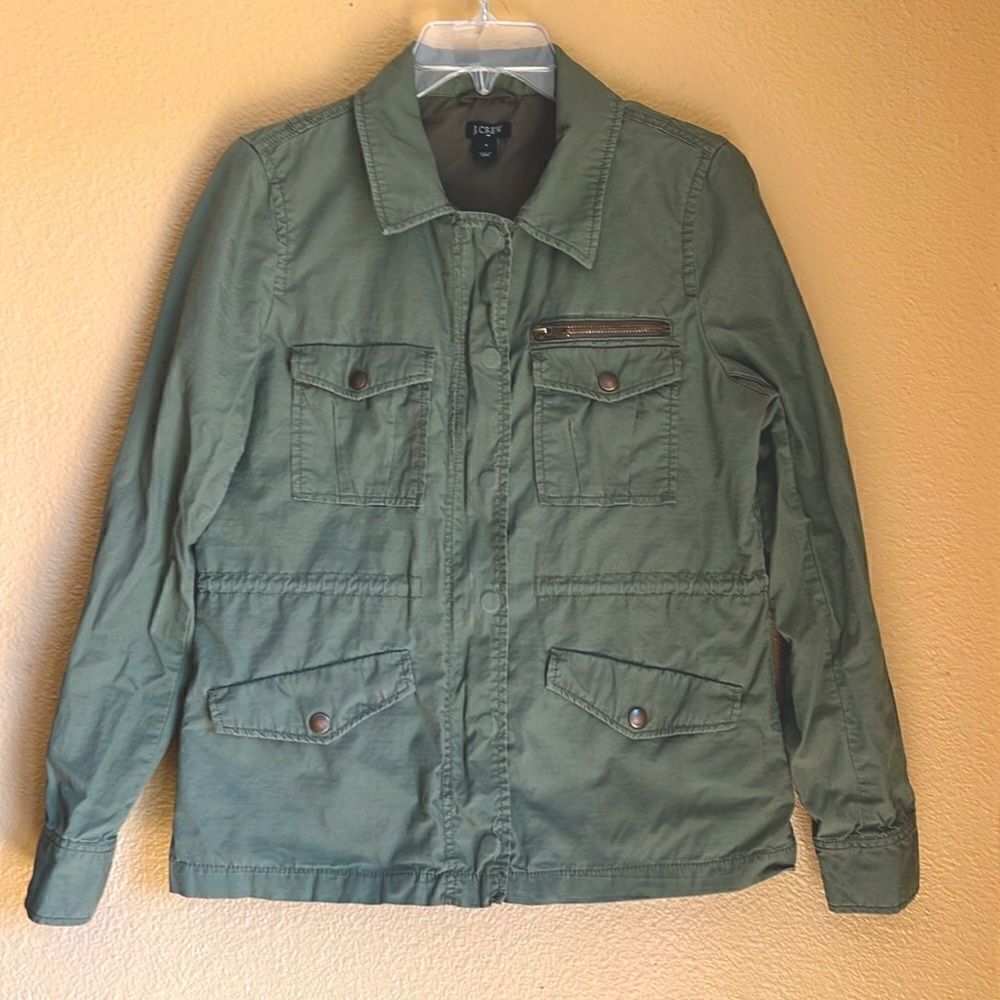 J Crew Jacket Cargo Utility Military‎ style S